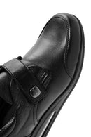 Women's Black Strappy Wedge Heel Leather Comfort Shoes | Derimod Women's Black Strappy Wedge Heel Leather Comfort Shoes | Derimod