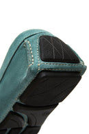 Men's Blue Suede Leather Casual Loafer | Derimod Men's Blue Suede Leather Casual Loafer | Derimod