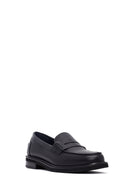Kadın Siyah Deri Maskülen Loafer | Derimod Kadın Siyah Deri Maskülen Loafer | Derimod