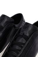 Men's Black Lace Up Leather Sneakers | Derimod Men's Black Lace Up Leather Sneakers | Derimod