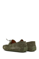 Erkek Haki Süet Deri Casual Loafer | Derimod Erkek Haki Süet Deri Casual Loafer | Derimod