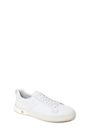 Male White Lace-Up Leather Sneaker | Derimod Male White Lace-Up Leather Sneaker | Derimod