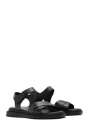 Women's Black Strappy Leather Sandals | Derimod Women's Black Strappy Leather Sandals | Derimod