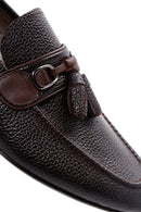 Men's Brown Leather Tasseled Classic Loafer | Derimod Men's Brown Leather Tasseled Classic Loafer | Derimod