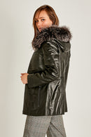 Dalia Women's Leather Jacket | Derimod Dalia Women's Leather Jacket | Derimod