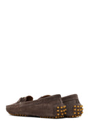 Women Mink Buckled Suede Leather Loafer | Derimod Women Mink Buckled Suede Leather Loafer | Derimod