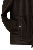 Costa Men's Brown Leather Jacket | Derimod Costa Men's Brown Leather Jacket | Derimod