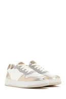 Women's Gold Leather Sneaker | Derimod Women's Gold Leather Sneaker | Derimod