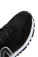 Erkek Siyah Süet Deri Sneaker | Derimod Erkek Siyah Süet Deri Sneaker | Derimod