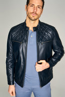 Adrian Men's Leather Jacket | Derimod Adrian Men's Leather Jacket | Derimod