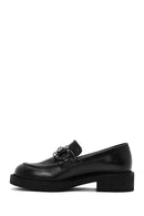 Kadın Siyah Tokalı Deri Maskülen Loafer | Derimod Kadın Siyah Tokalı Deri Maskülen Loafer | Derimod