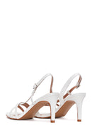 Women's White Heeled Sandals | Derimod Women's White Heeled Sandals | Derimod