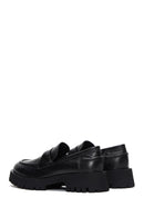 Kadın Siyah Kalın Tabanlı Deri Maskülen Loafer | Derimod Kadın Siyah Kalın Tabanlı Deri Maskülen Loafer | Derimod