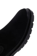 Men's Black Casual Chelsea Suede Leather Boots | Derimod Men's Black Casual Chelsea Suede Leather Boots | Derimod