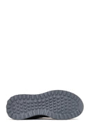 Erkek Siyah Bağcıklı Kalın Tabanlı Deri Sneaker | Derimod Erkek Siyah Bağcıklı Kalın Tabanlı Deri Sneaker | Derimod