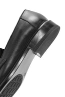 Women's Black Buckle Detailed Leather Masculine Loafer | Derimod Women's Black Buckle Detailed Leather Masculine Loafer | Derimod