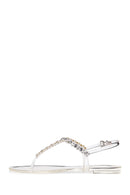 Women's Transparent Jelly Sandals with Stones | Derimod Women's Transparent Jelly Sandals with Stones | Derimod