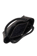 Woman Black Long-Strap Charm Shoulder Bag | Derimod Woman Black Long-Strap Charm Shoulder Bag | Derimod