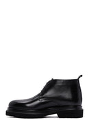 Men's Black Thick Soled Leather Boots | Derimod Men's Black Thick Soled Leather Boots | Derimod