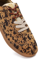 Derimod Studio Women's Leopard Lace-Up Patterned Sneaker | Derimod Derimod Studio Women's Leopard Lace-Up Patterned Sneaker | Derimod
