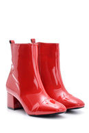 Kadın Topuklu Rugan Deri Bot | Derimod Kadın Topuklu Rugan Deri Bot | Derimod