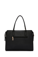 Women's Black Long Strap Crocodile Handbag | Derimod Women's Black Long Strap Crocodile Handbag | Derimod