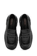 Kadın Siyah Deri Maskülen Loafer | Derimod Kadın Siyah Deri Maskülen Loafer | Derimod
