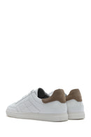 Men's White Lace-up Leather Sneaker | Derimod Men's White Lace-up Leather Sneaker | Derimod