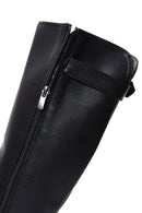 Women's Black Zippered Buckle Boots | Derimod Women's Black Zippered Buckle Boots | Derimod