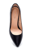 Women's Black Leather Classic Stiletto | Derimod Women's Black Leather Classic Stiletto | Derimod