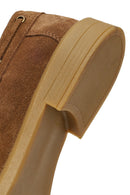 Women's Tan Tassel Suede Leather Loafer | Derimod Women's Tan Tassel Suede Leather Loafer | Derimod