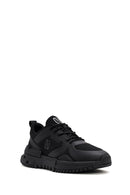 Derimod Zero Men's Black Lace Up Fabric Sneaker | Derimod Derimod Zero Men's Black Lace Up Fabric Sneaker | Derimod