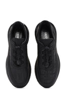 Erkek Siyah bağcıklı Deri Sneaker | Derimod Erkek Siyah bağcıklı Deri Sneaker | Derimod