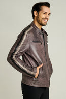 Formula Men's Leather Jacket | Derimod Formula Men's Leather Jacket | Derimod