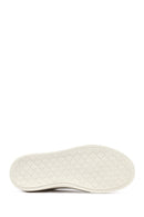 Men's White Lace-Up Thick-Soled Leather Sneaker | Derimod Men's White Lace-Up Thick-Soled Leather Sneaker | Derimod