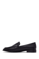 Woman Black Leather Loafers | Derimod Woman Black Leather Loafers | Derimod