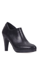 Women's Crocodile Patterned Bootie | Derimod Women's Crocodile Patterned Bootie | Derimod