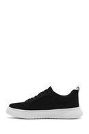 Erkek Siyah Bağcıklı Kalın Tabanlı Sneaker | Derimod Erkek Siyah Bağcıklı Kalın Tabanlı Sneaker | Derimod