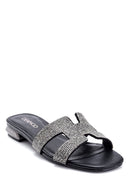 Women's Stone Detailed Casual Slippers | Derimod Women's Stone Detailed Casual Slippers | Derimod
