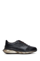 Men's Black Lace-up Leather Sneaker | Derimod Men's Black Lace-up Leather Sneaker | Derimod