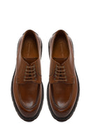 Men's Brown Lace-Up Thick Sole Leather Casual Shoes | Derimod Men's Brown Lace-Up Thick Sole Leather Casual Shoes | Derimod