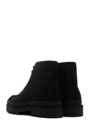 Men's Black Nubuck Leather Casual Boots | Derimod Men's Black Nubuck Leather Casual Boots | Derimod