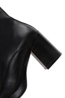 Women's Black Leather Heeled Boots | Derimod Women's Black Leather Heeled Boots | Derimod