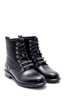 Women's Leather Lacing Detailed Boots | Derimod Women's Leather Lacing Detailed Boots | Derimod