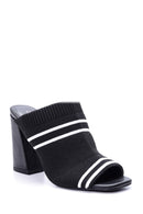 Women's Knitted Heeled Slippers | Derimod Women's Knitted Heeled Slippers | Derimod