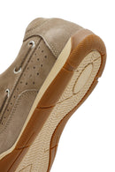 Men's Beige Lace-Up Nubuck Leather Casual Shoes | Derimod Men's Beige Lace-Up Nubuck Leather Casual Shoes | Derimod