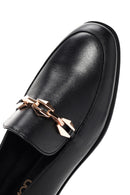 Women's Black Buckle Leather Loafer | Derimod Women's Black Buckle Leather Loafer | Derimod