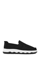 Erkek Siyah Nubuk Deri Comfort Loafer | Derimod Erkek Siyah Nubuk Deri Comfort Loafer | Derimod