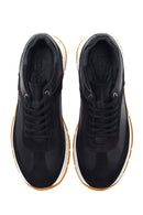 Erkek Deri Süet Detaylı Sneaker | Derimod Erkek Deri Süet Detaylı Sneaker | Derimod
