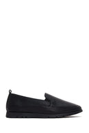 Women's Black Leather Comfort Loafer | Derimod Women's Black Leather Comfort Loafer | Derimod